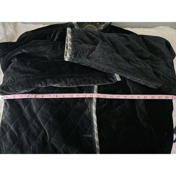 Koos Of Course Womens Reversible Quilted Paisley Black Velvet‎ Chore Jacket 1X - Picture 7 of 12